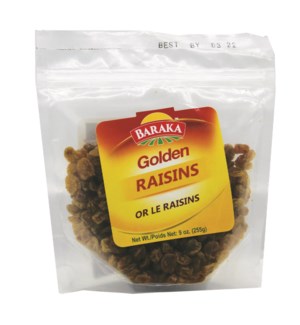 Golden Raisins in Pouch 8  "Baraka" packed 255g *